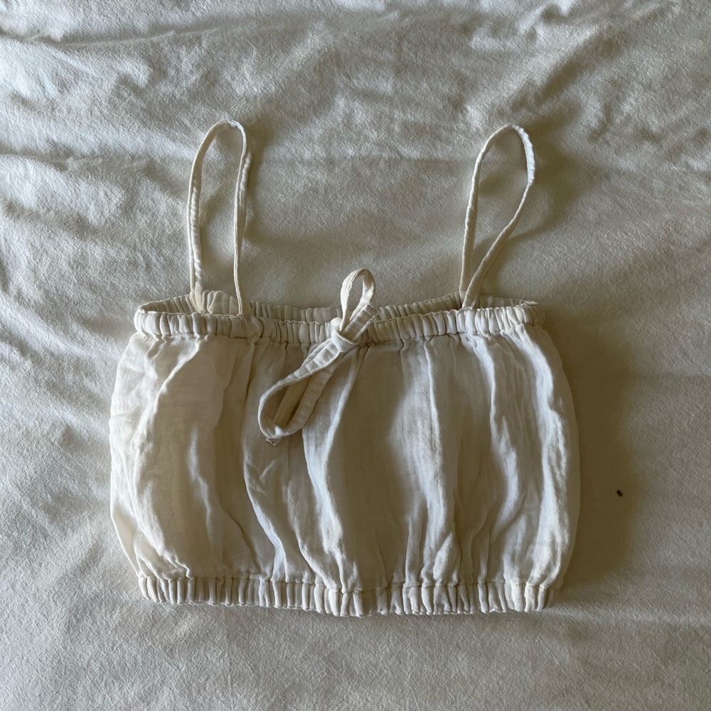 Handmade cotton gauze tank